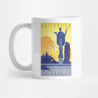 Heilbäder Österreich Austria Vintage Poster 1935 Mug